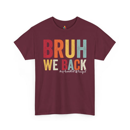Bruh We Back Assistant Principal Retro Unisex T-shirt | TEEZOCA school administration back to school tee