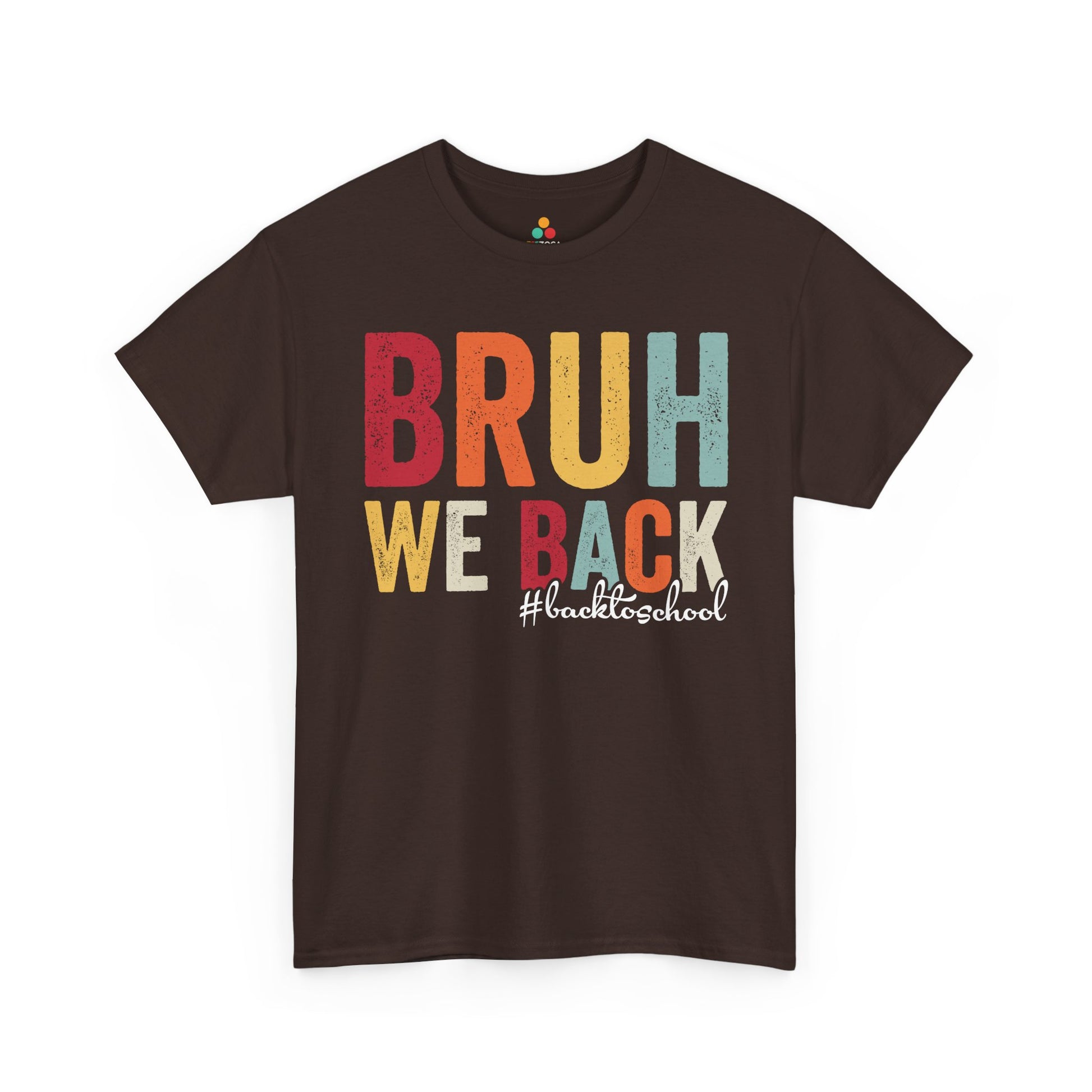 Bruh We Back #BackToSchool Retro Unisex T-shirt | TEEZOCA vibrant back to school Unisex T-shirt