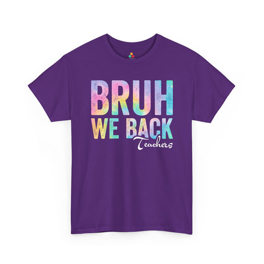 Bruh We Back Teachers Retro Pastel Unisex T-shirt | TEEZOCA Bruh We Back Teachers pastel Unisex T-shirt