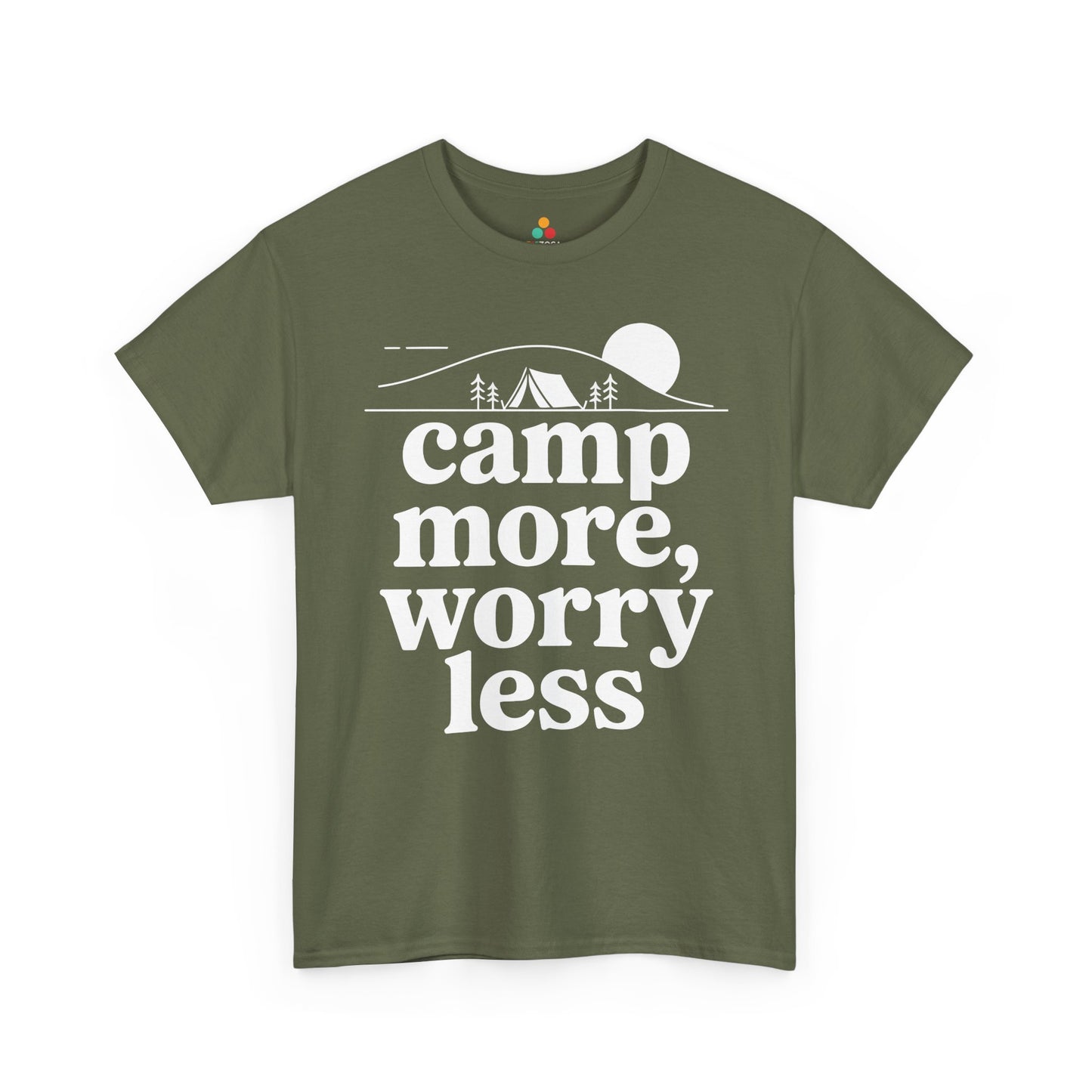 Camp More Worry Less Outdoor Adventure Unisex T-shirt | TEEZOCA 