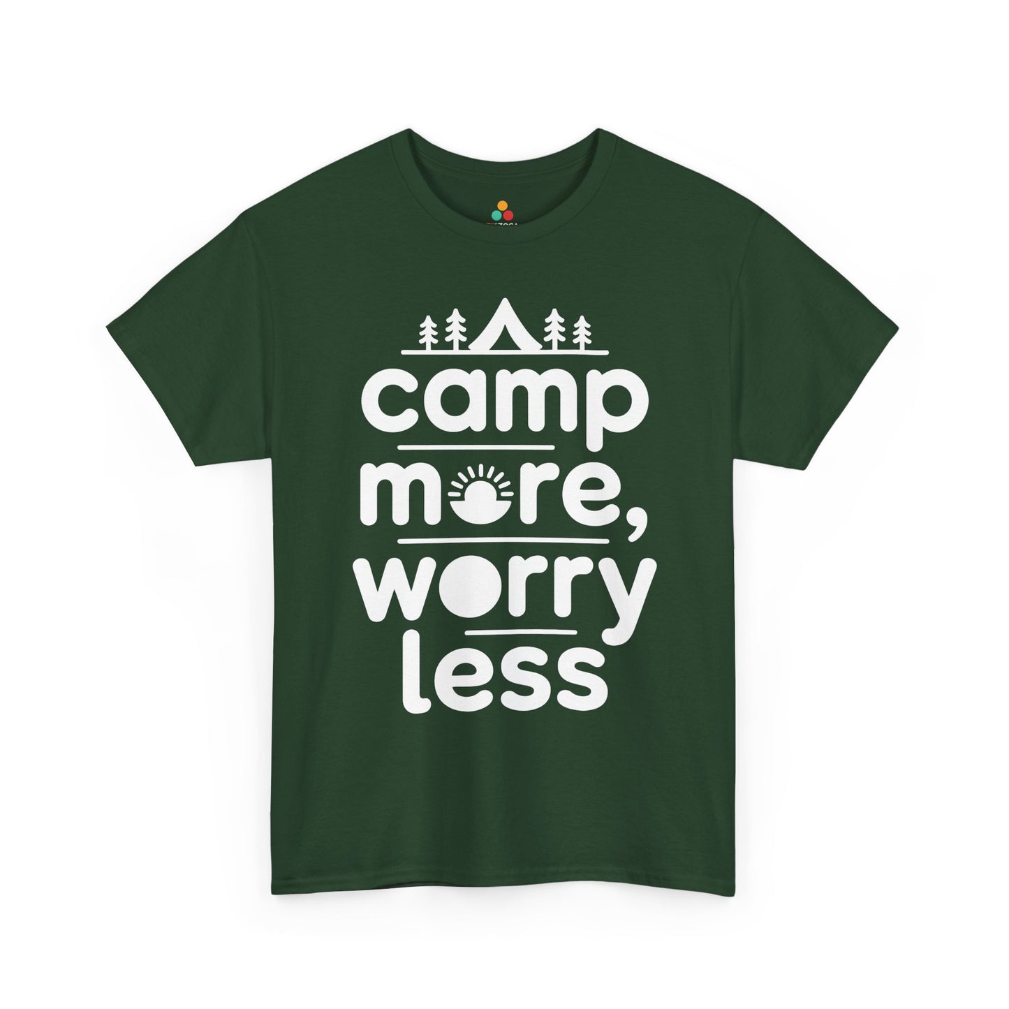 Camp More Worry Less Outdoor Adventure Unisex T-shirt | TEEZOCA 