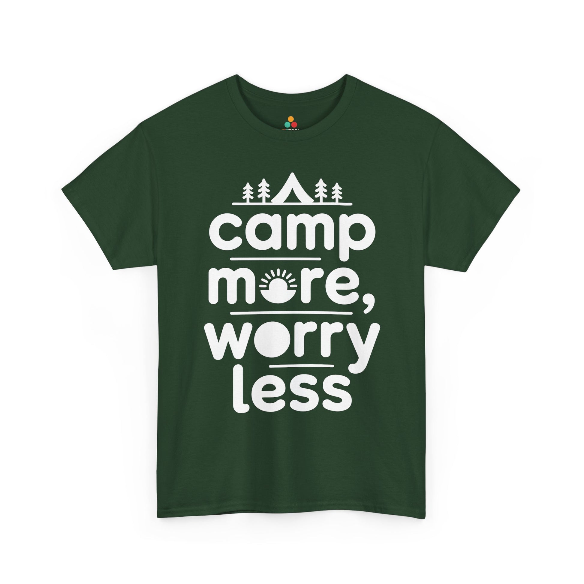 Camp More Worry Less Outdoor Adventure Unisex T-shirt | TEEZOCA 