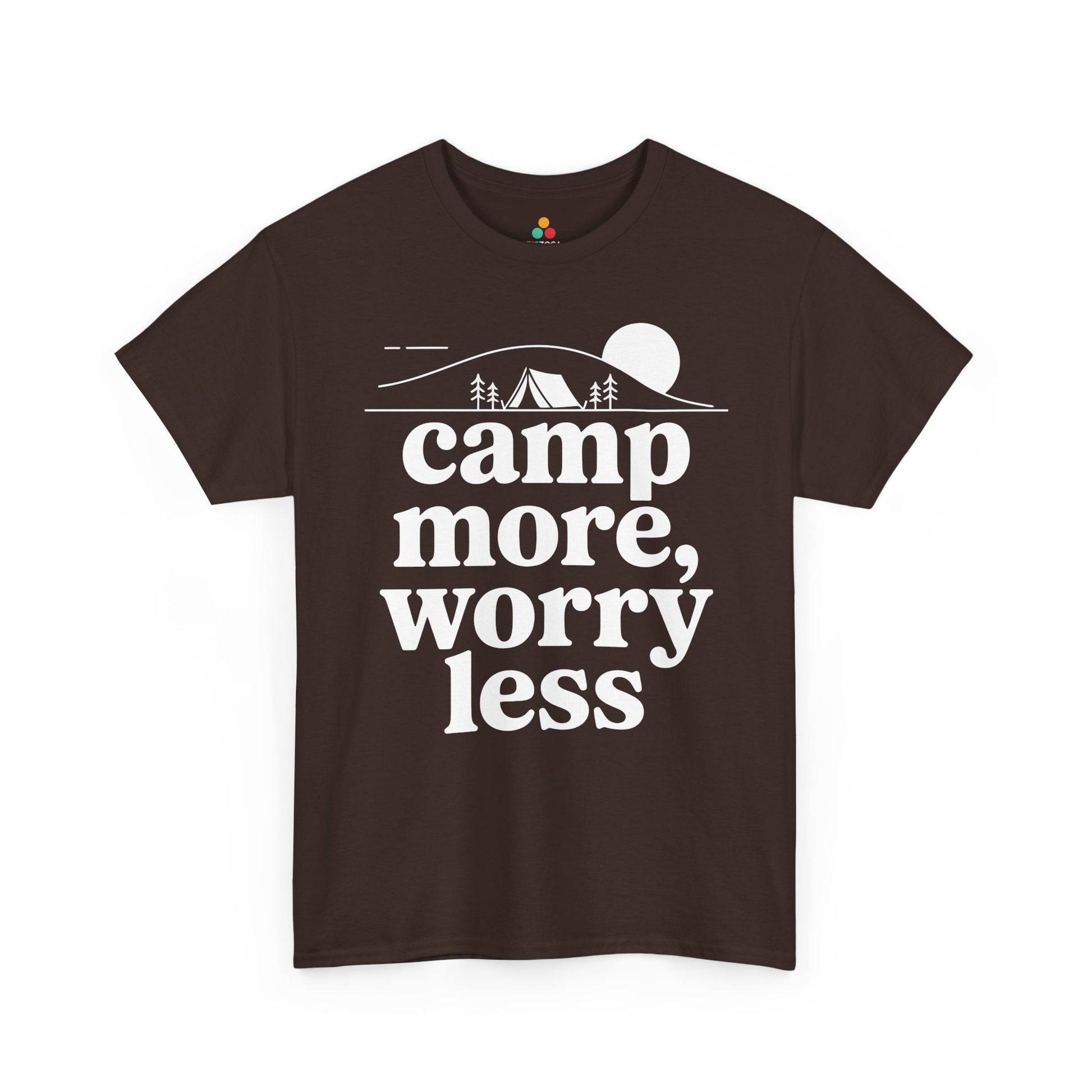 Camp More Worry Less Outdoor Adventure Unisex T-shirt | TEEZOCA 