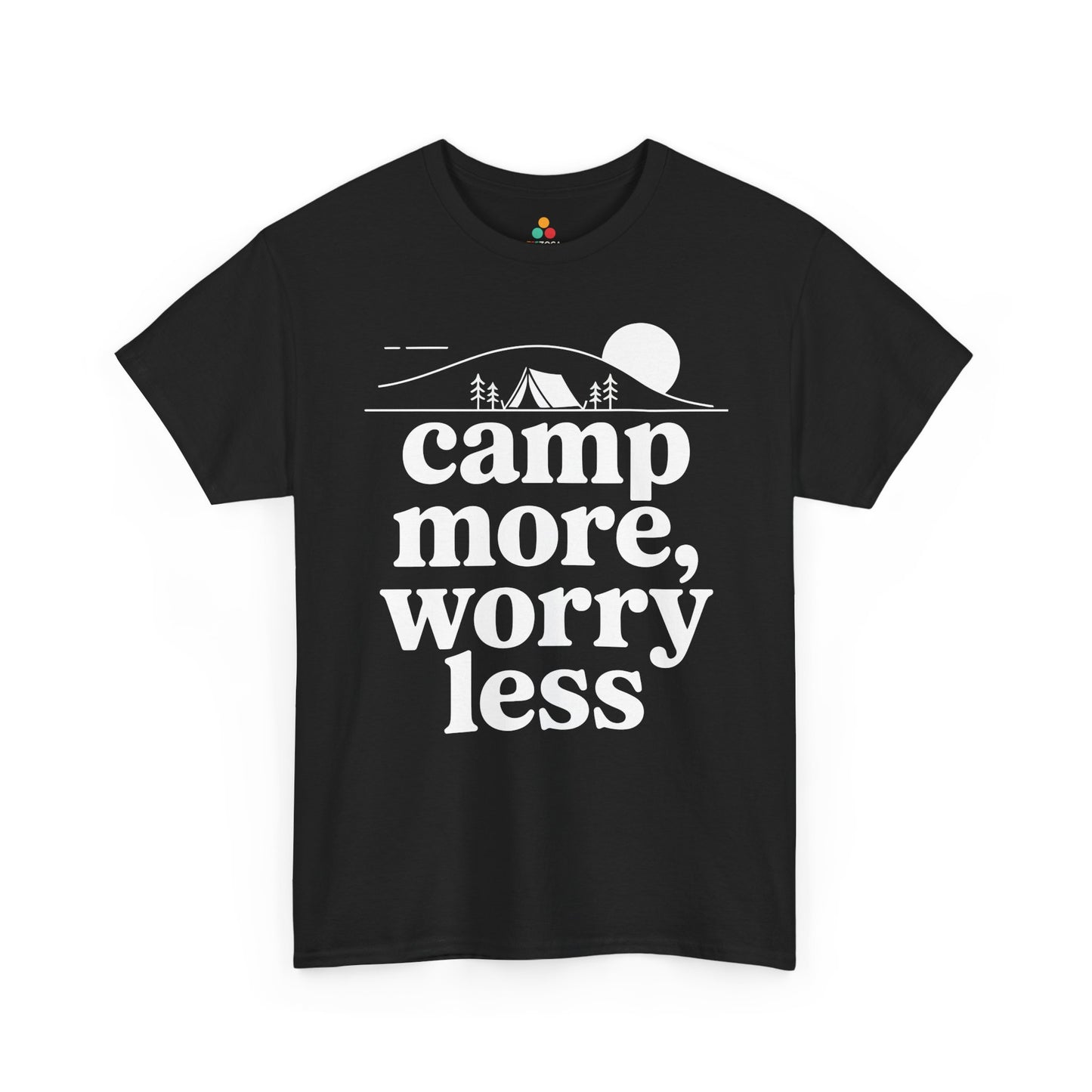 Camp More Worry Less Outdoor Adventure Unisex T-shirt | TEEZOCA 