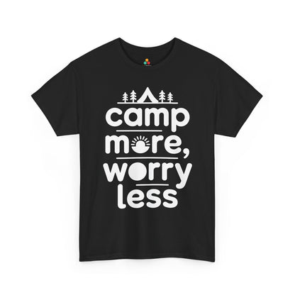 Camp More Worry Less Outdoor Adventure Unisex T-shirt | TEEZOCA 