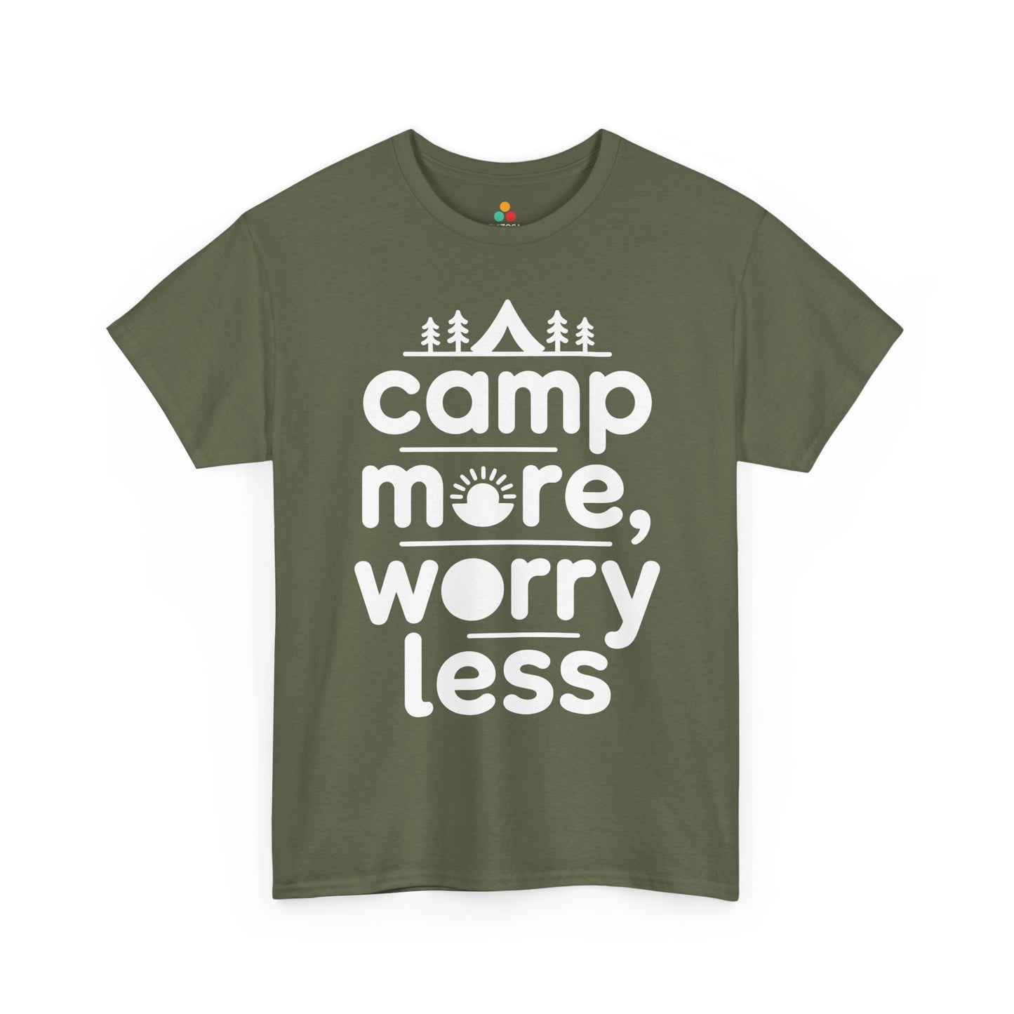 Camp More Worry Less Outdoor Adventure Unisex T-shirt | TEEZOCA 