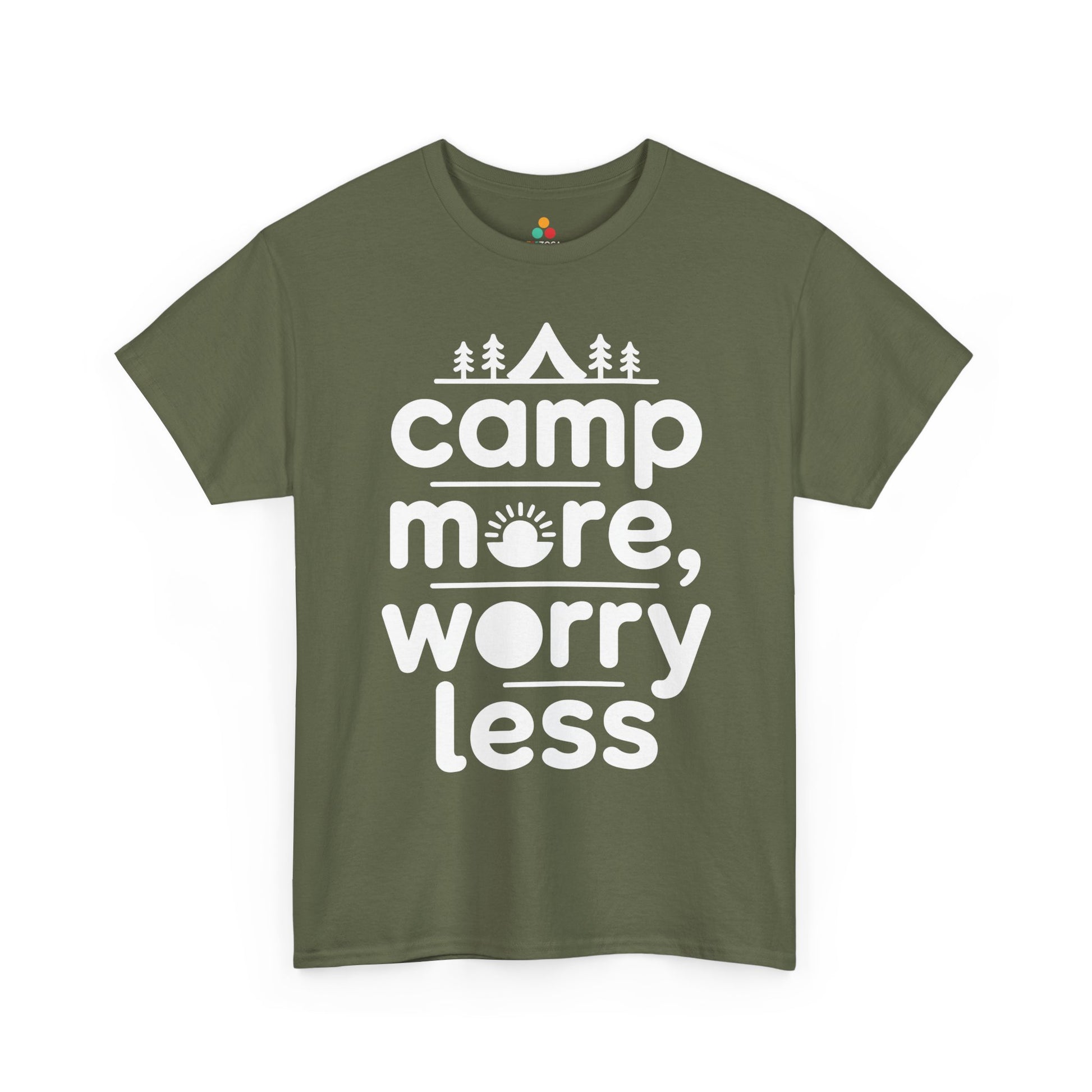 Camp More Worry Less Outdoor Adventure Unisex T-shirt | TEEZOCA 