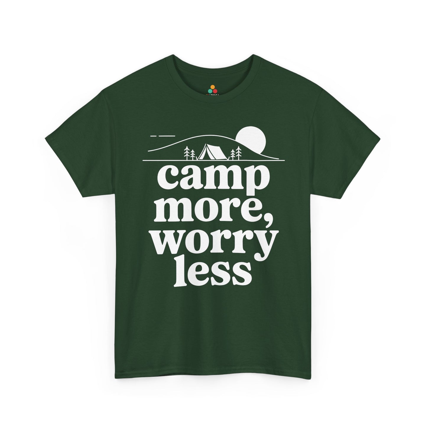 Camp More Worry Less Outdoor Adventure Unisex T-shirt | TEEZOCA 