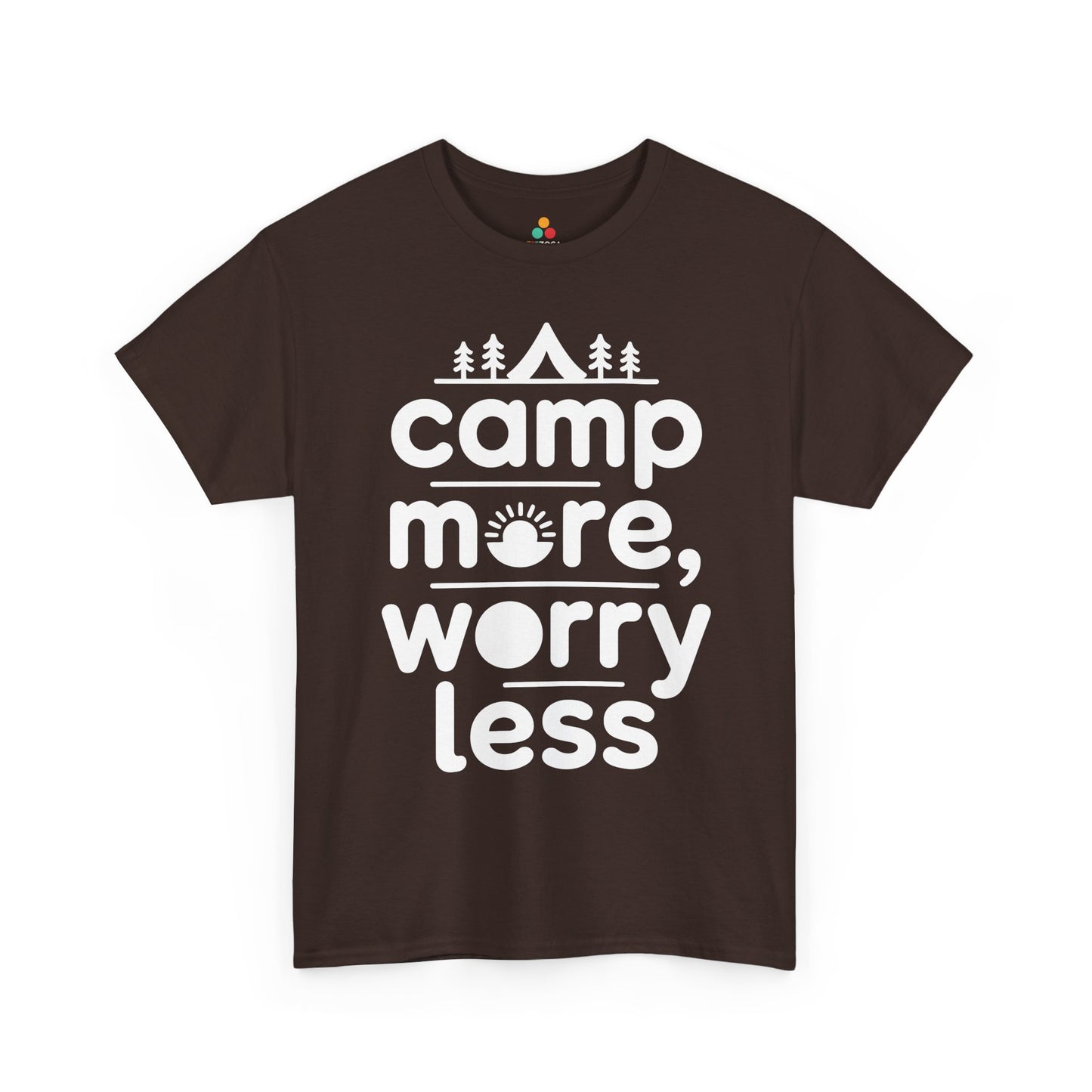 Camp More Worry Less Outdoor Adventure Unisex T-shirt | TEEZOCA 