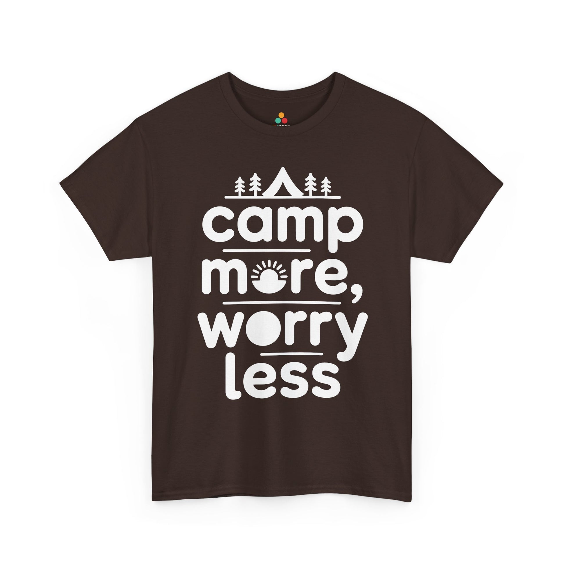 Camp More Worry Less Outdoor Adventure Unisex T-shirt | TEEZOCA 
