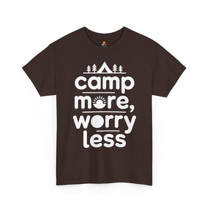 Camp More Worry Less Outdoor Adventure Unisex T-shirt | TEEZOCA 