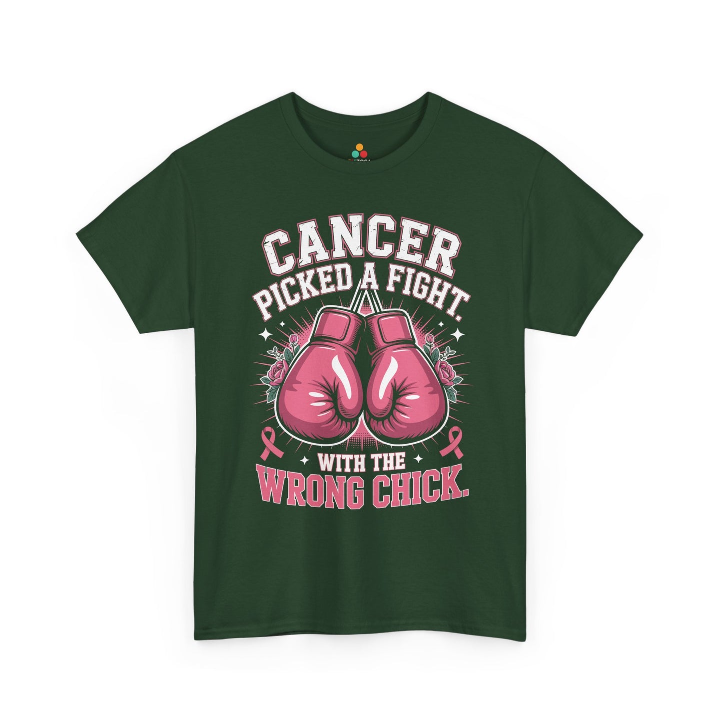 Cancer Picked a Fight With the Wrong Chick Breast Cancer Awareness Unisex T-shirt | TEEZOCA 