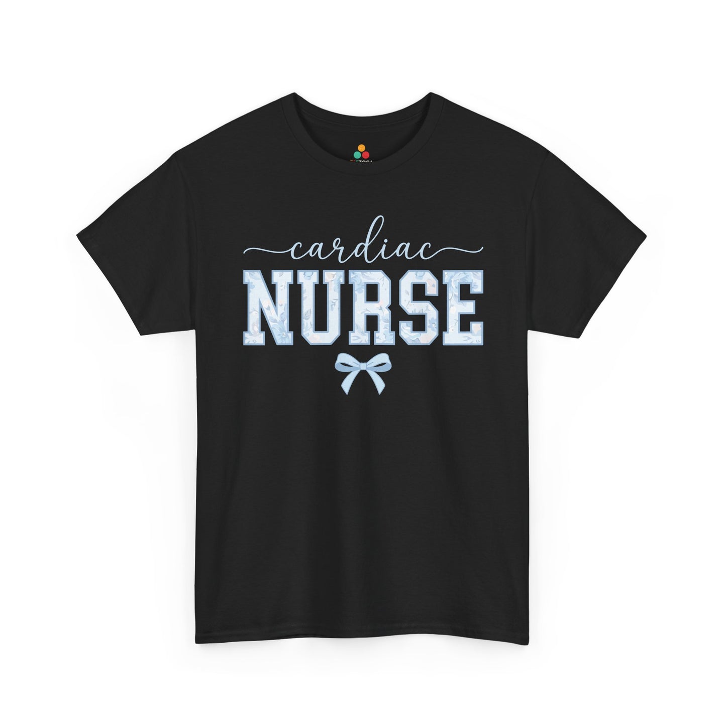 Cardiac Nurse Floral Aesthetic Unisex T-shirt Gift for Nurses | TEEZOCA 