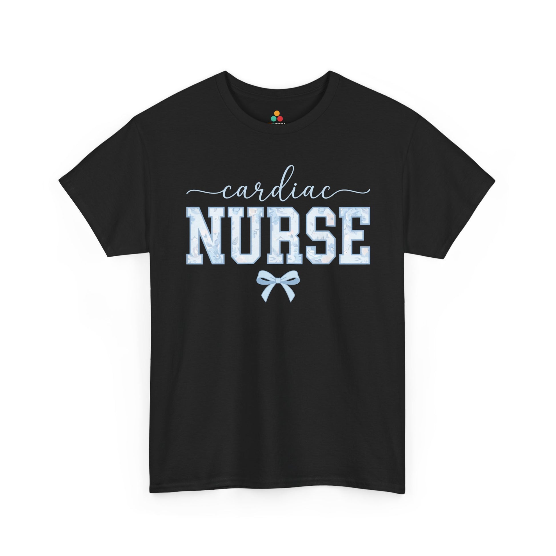 Cardiac Nurse Floral Aesthetic Unisex T-shirt Gift for Nurses | TEEZOCA 