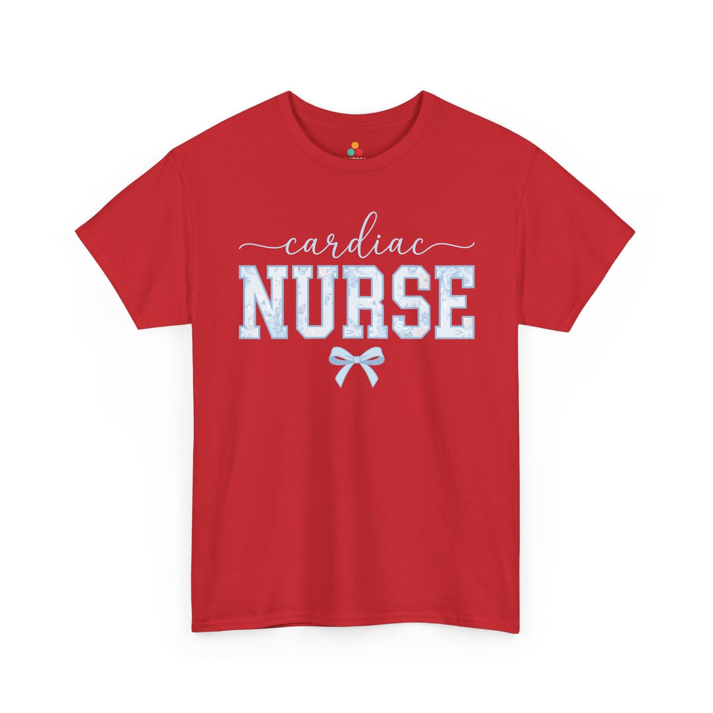 Cardiac Nurse Floral Aesthetic Unisex T-shirt Gift for Nurses | TEEZOCA 