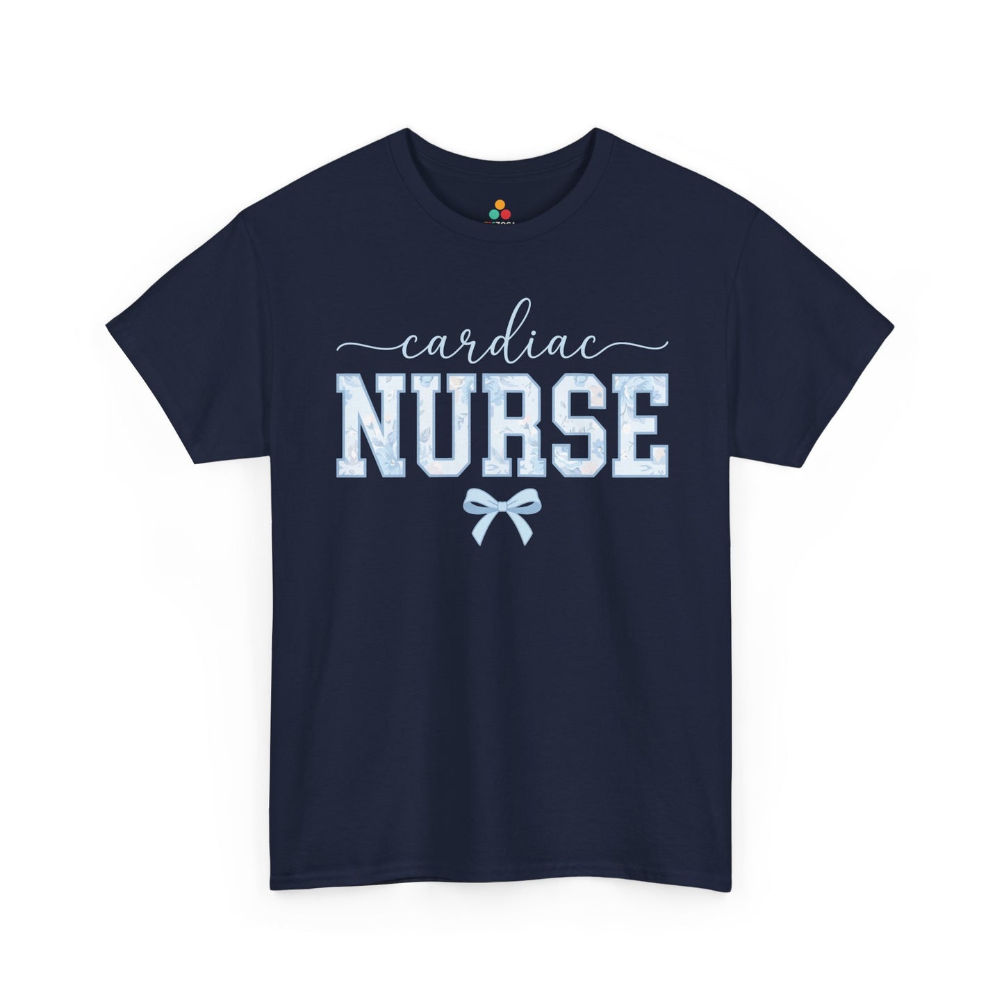 Cardiac Nurse Floral Aesthetic Unisex T-shirt Gift for Nurses | TEEZOCA 