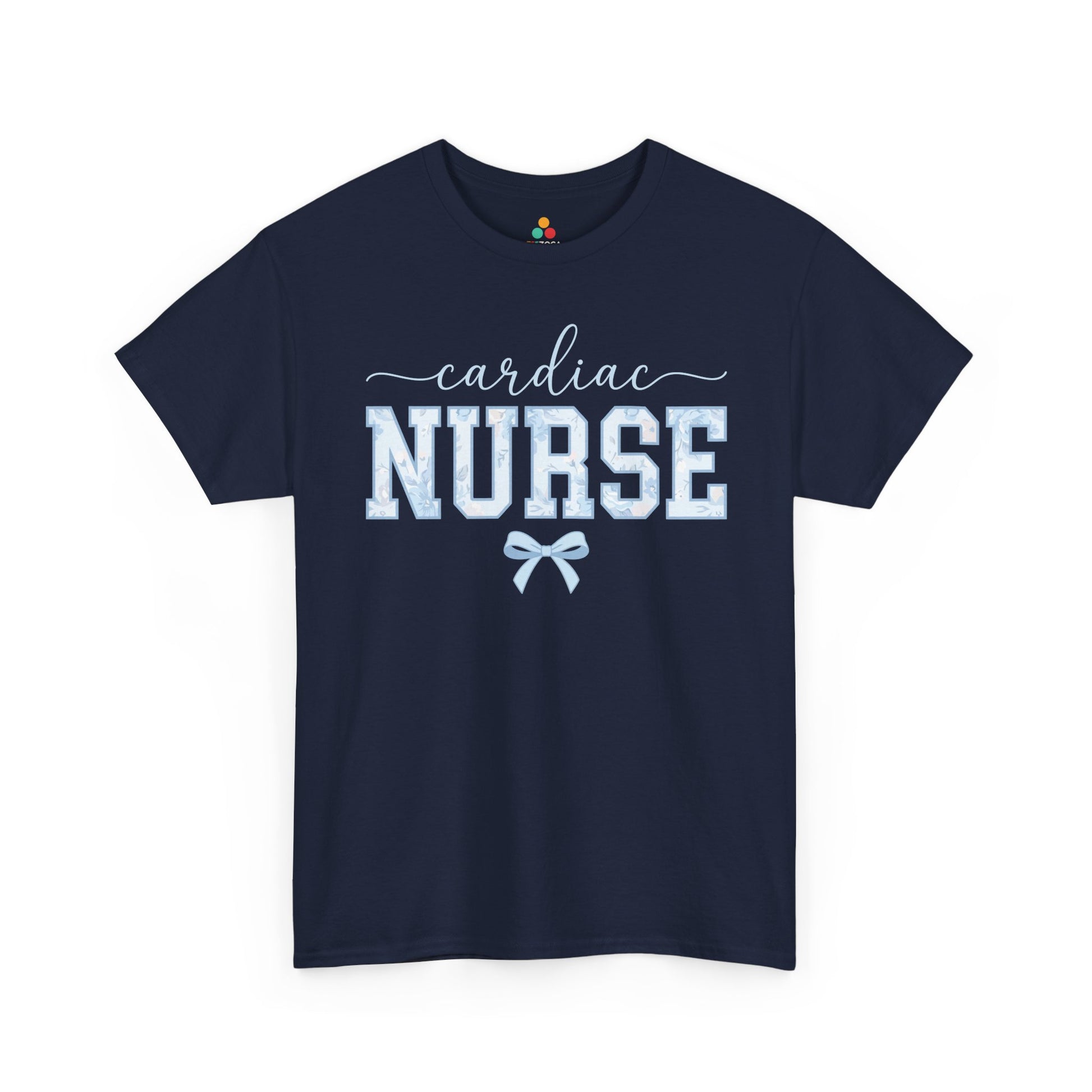 Cardiac Nurse Floral Aesthetic Unisex T-shirt Gift for Nurses | TEEZOCA 