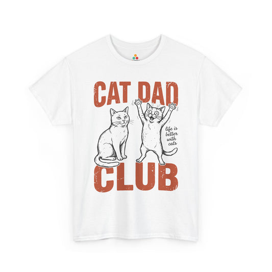 Cat Dad Club Shirt Funny Cat Lover Unisex T-shirt Gift Idea | TEEZOCA 