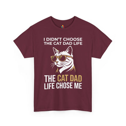 Funny Cat Dad Life Quote Graphic Unisex T-shirt Gift for Cat Lovers | TEEZOCA 