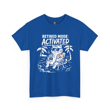 Funny Retired Cat Dad Energy Graphic Unisex T-shirt Gift | TEEZOCA 