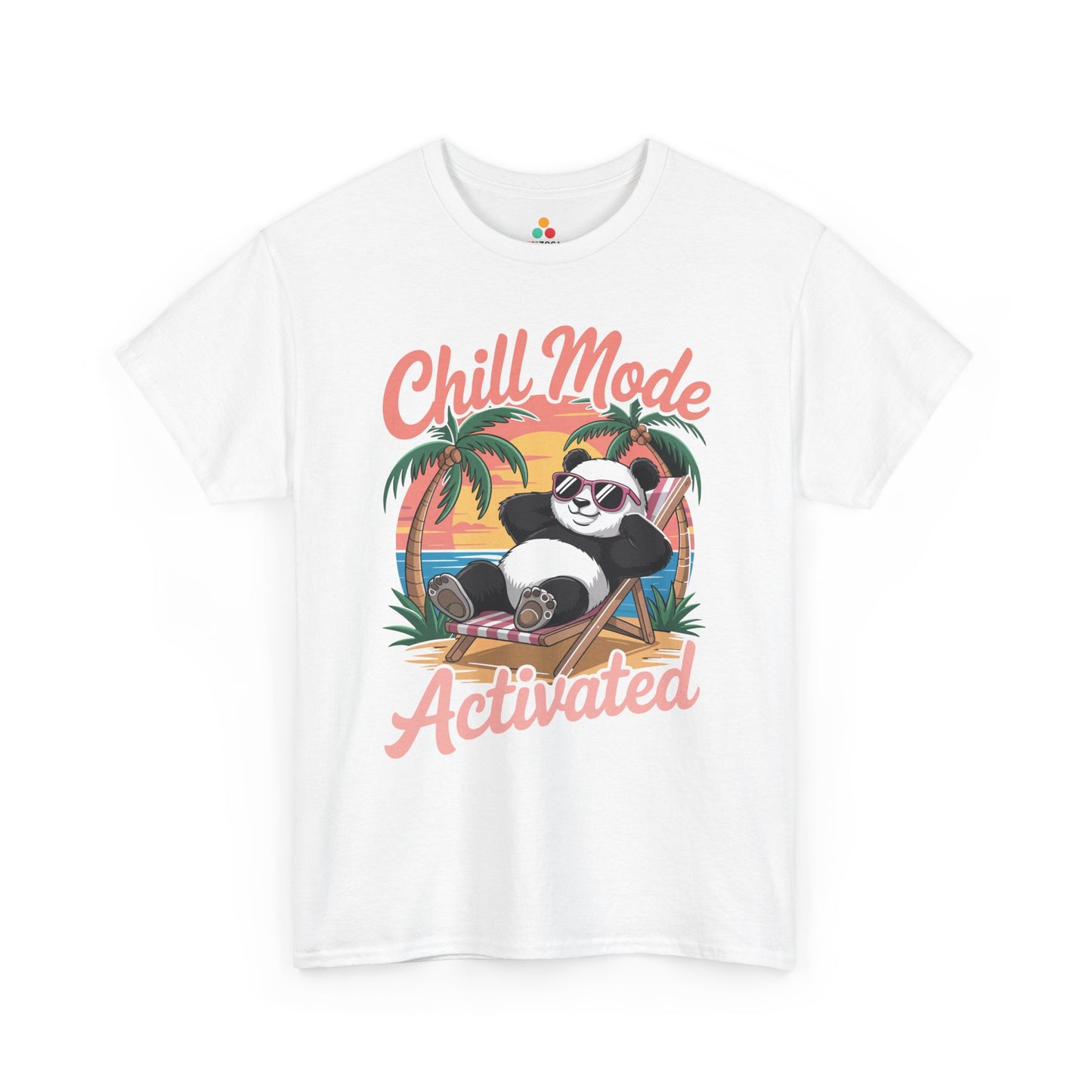 Chill Mode Activated Panda Unisex T-shirt – Relaxed Summer Vacation Vibes | TEEZOCA 