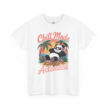 Chill Mode Activated Panda Unisex T-shirt – Relaxed Summer Vacation Vibes | TEEZOCA 