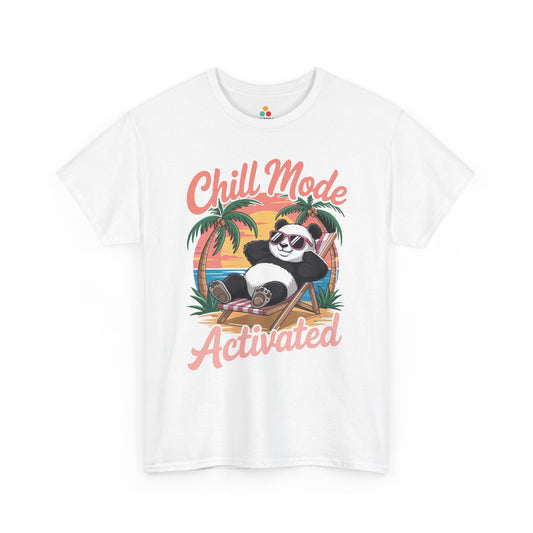 Chill Mode Activated Panda Unisex T-shirt – Relaxed Summer Vacation Vibes | TEEZOCA 