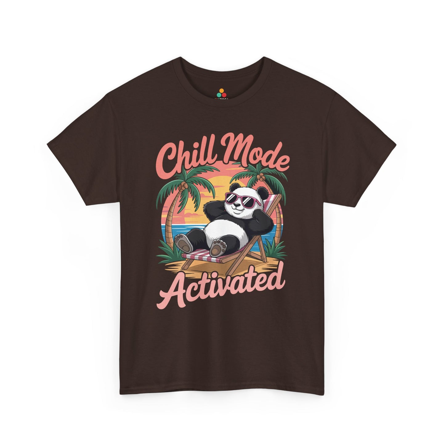 Chill Mode Activated Panda Unisex T-shirt – Relaxed Summer Vacation Vibes | TEEZOCA 