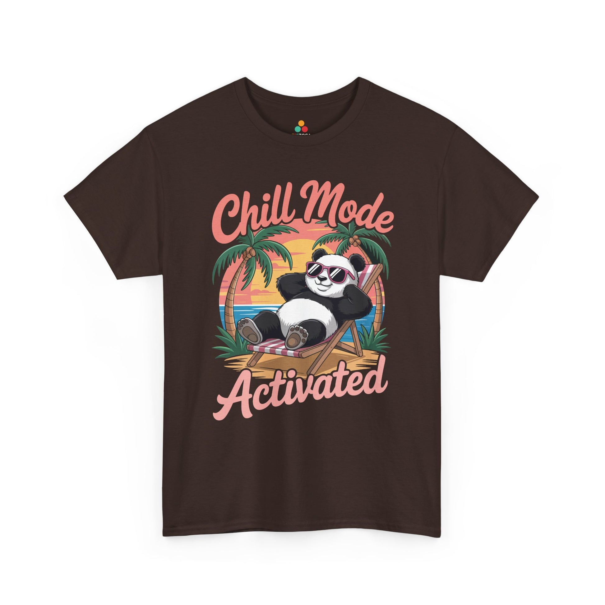 Chill Mode Activated Panda Unisex T-shirt – Relaxed Summer Vacation Vibes | TEEZOCA 