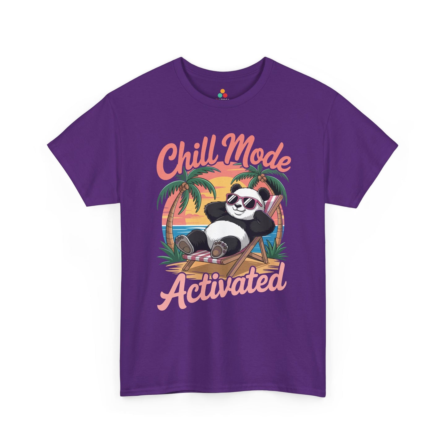 Chill Mode Activated Panda Unisex T-shirt – Relaxed Summer Vacation Vibes | TEEZOCA 