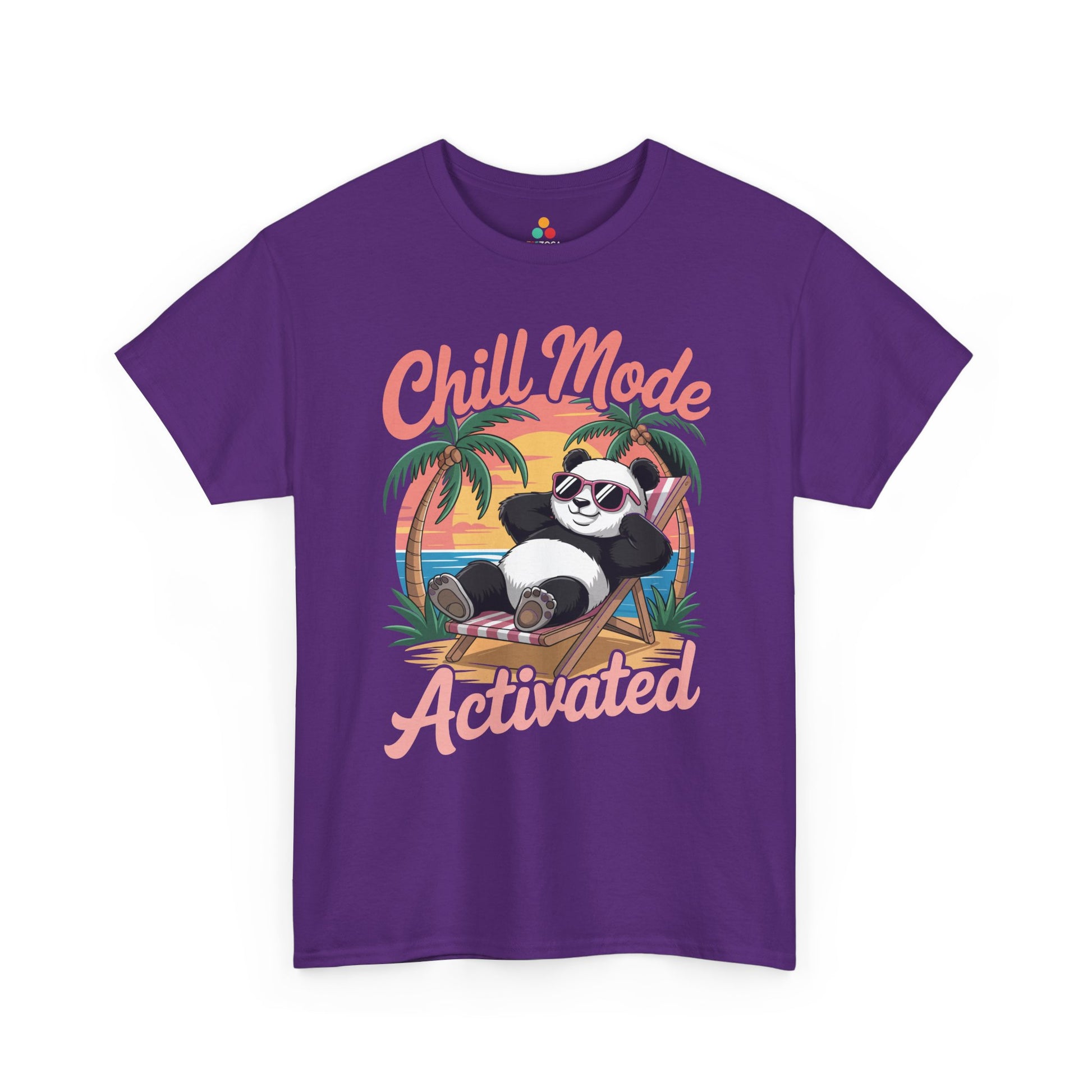 Chill Mode Activated Panda Unisex T-shirt – Relaxed Summer Vacation Vibes | TEEZOCA 