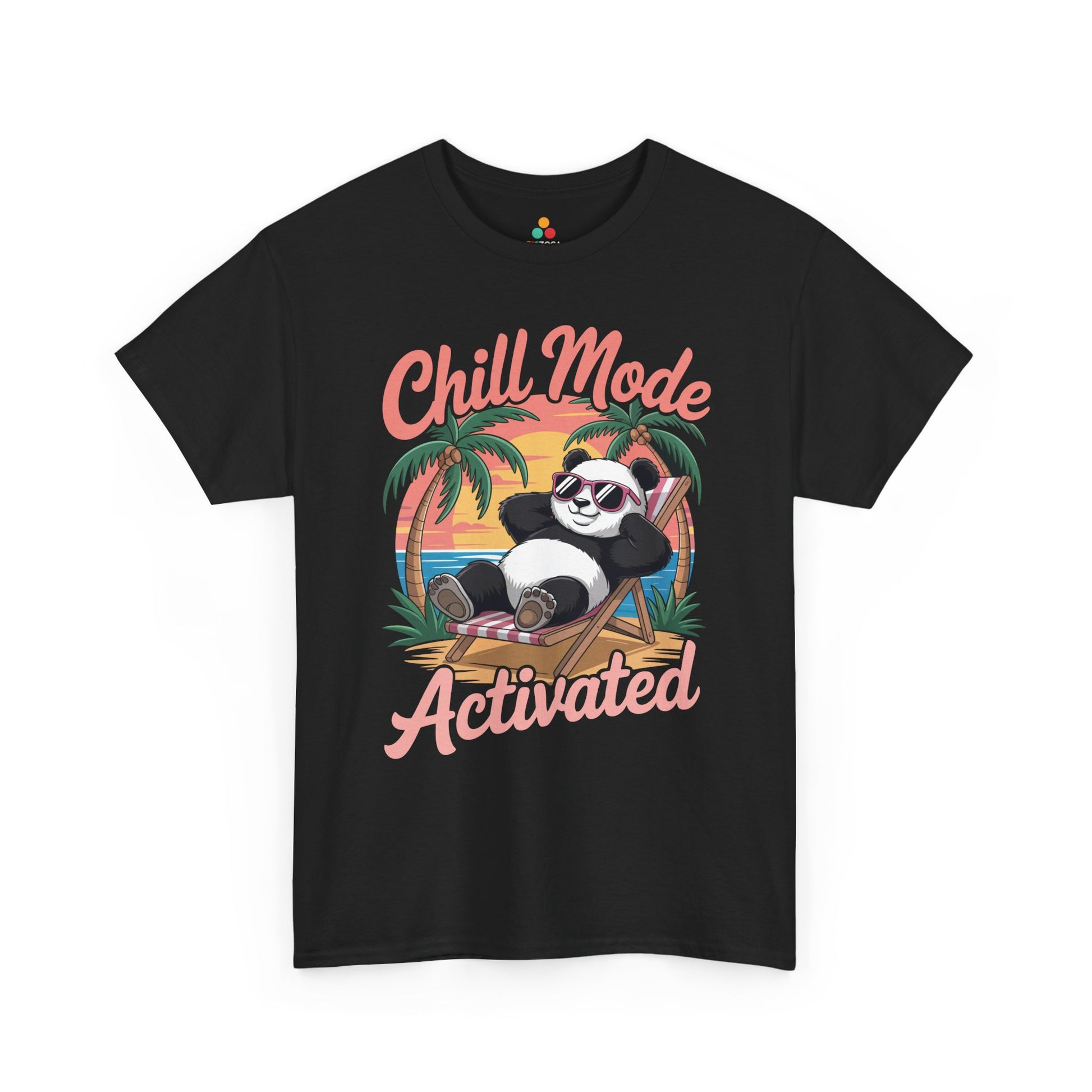 Chill Mode Activated Panda Unisex T-shirt – Relaxed Summer Vacation Vibes | TEEZOCA 