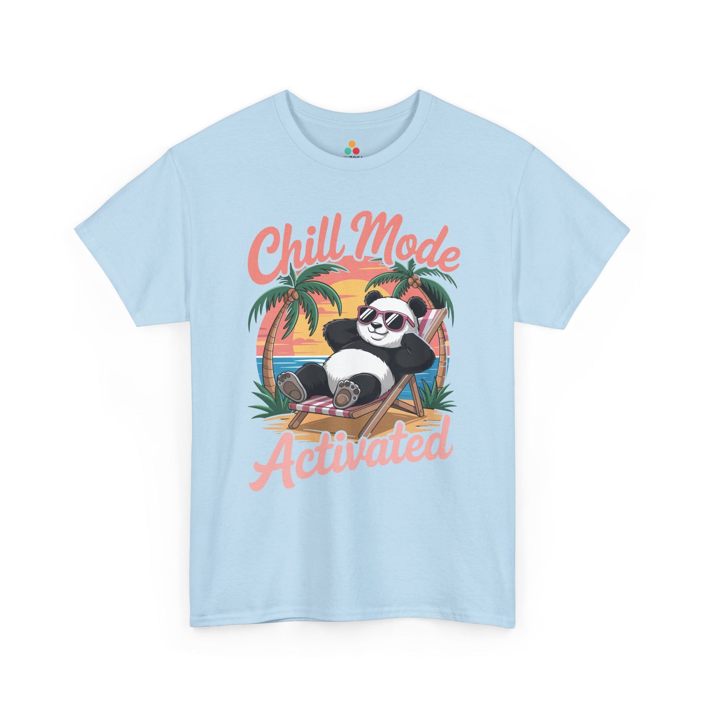 Chill Mode Activated Panda Unisex T-shirt – Relaxed Summer Vacation Vibes | TEEZOCA 