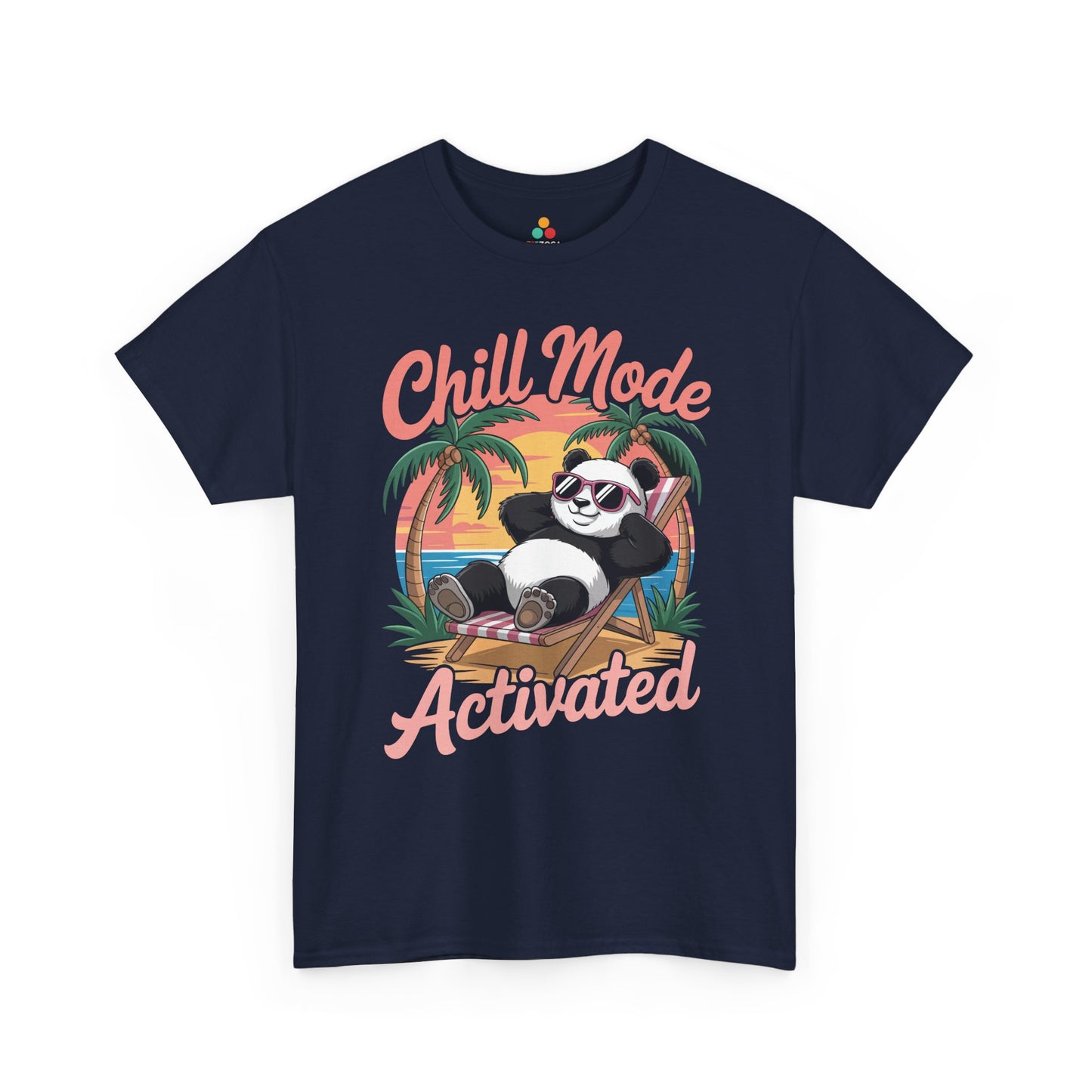 Chill Mode Activated Panda Unisex T-shirt – Relaxed Summer Vacation Vibes | TEEZOCA 
