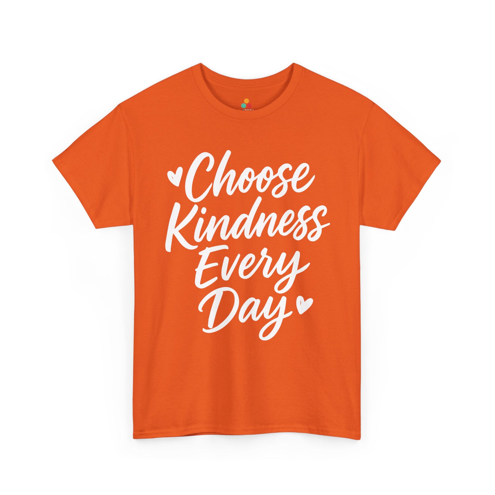 Choose Kindness Every Day Unity Day Orange Unisex T-shirt | TEEZOCA Choose Kindness Every Day Unisex T-shirt for Unity Day awareness