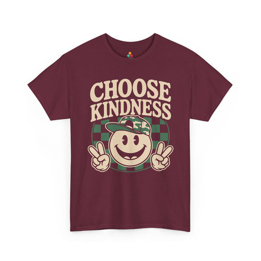 Choose Kindness Smiley Graphic Statement Unisex T-shirt | TEEZOCA 
