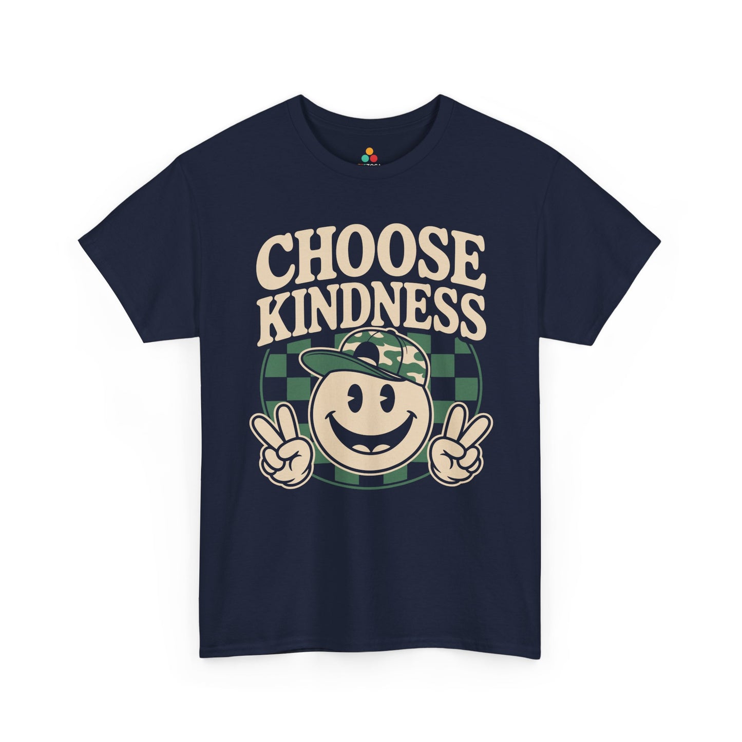 Choose Kindness Smiley Graphic Statement Unisex T-shirt | TEEZOCA 