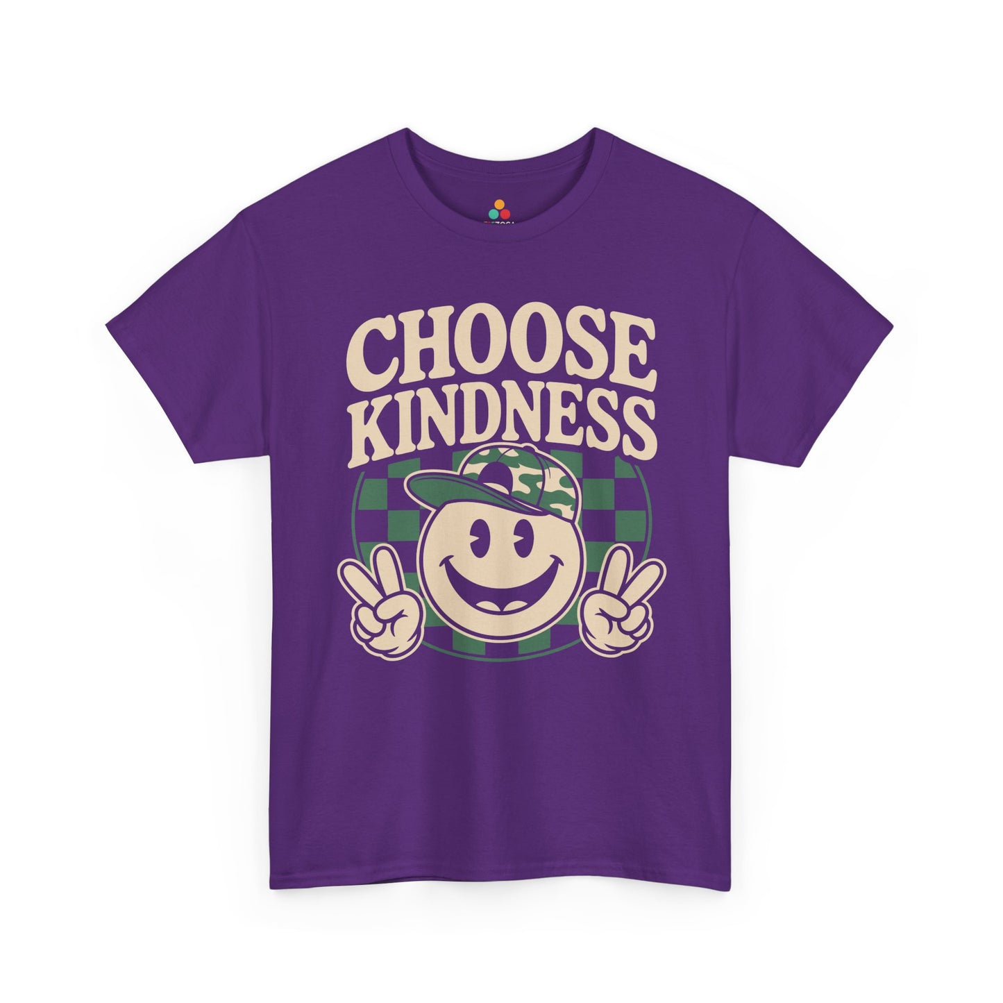 Choose Kindness Smiley Graphic Statement Unisex T-shirt | TEEZOCA 