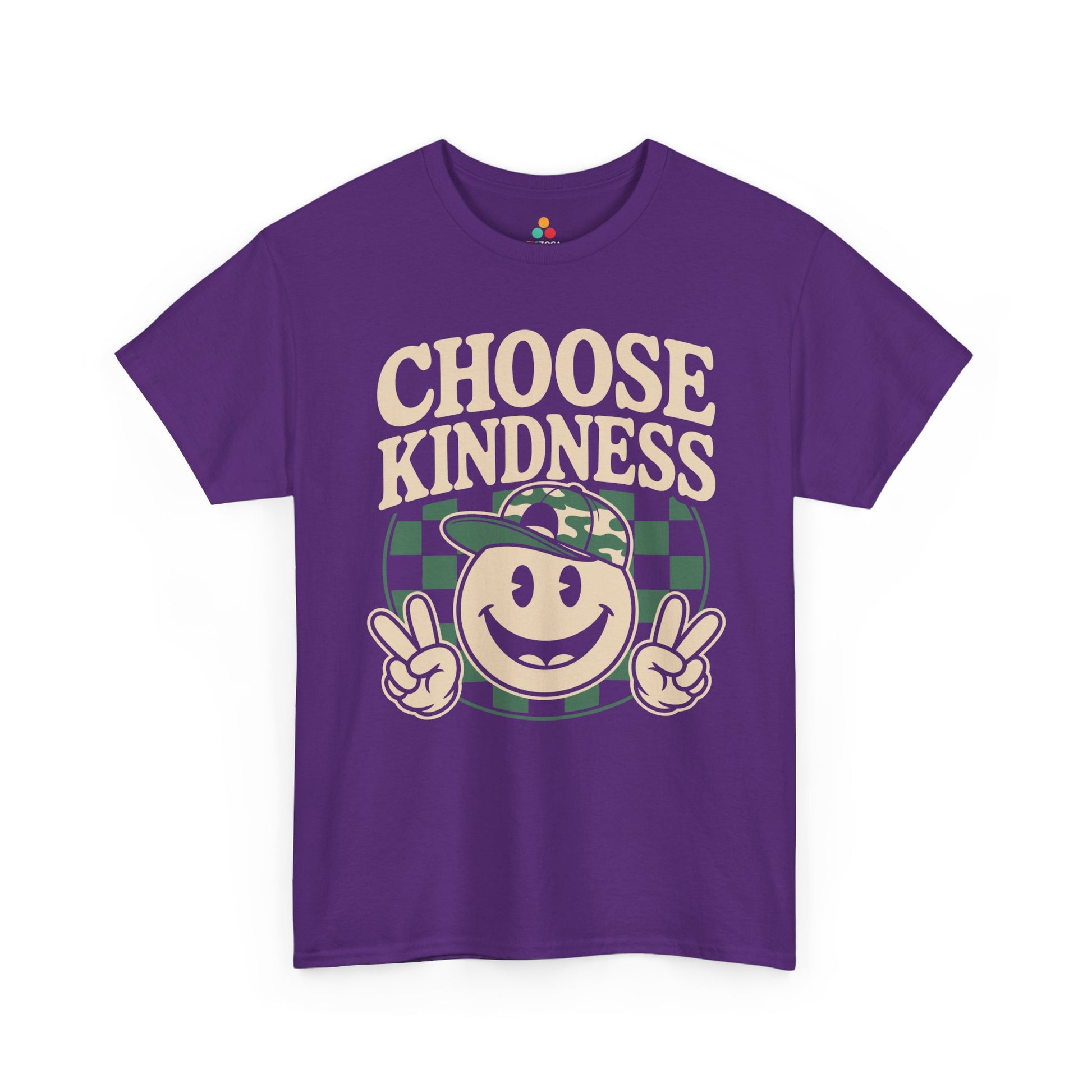 Choose Kindness Smiley Graphic Statement Unisex T-shirt | TEEZOCA 