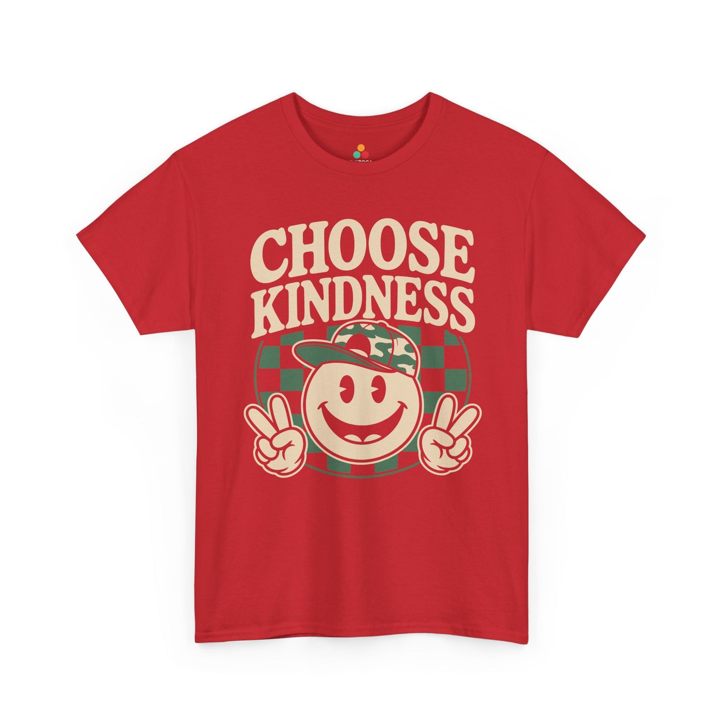 Choose Kindness Smiley Graphic Statement Unisex T-shirt | TEEZOCA 