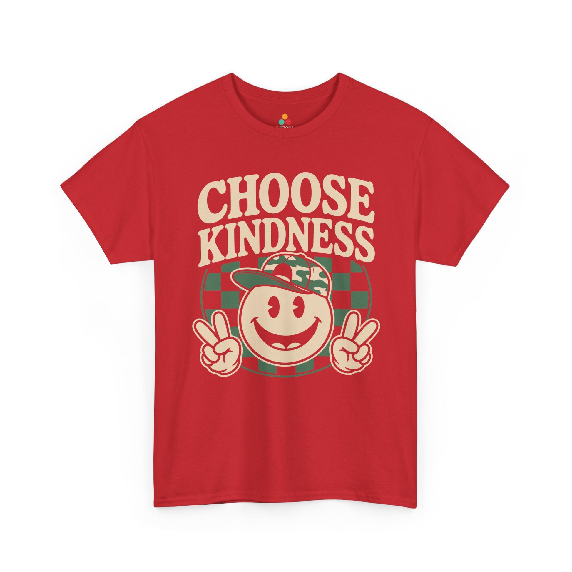 Choose Kindness Smiley Graphic Statement Unisex T-shirt | TEEZOCA 