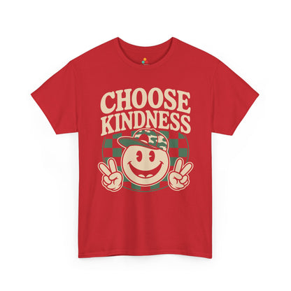 Choose Kindness Smiley Graphic Statement Unisex T-shirt | TEEZOCA 