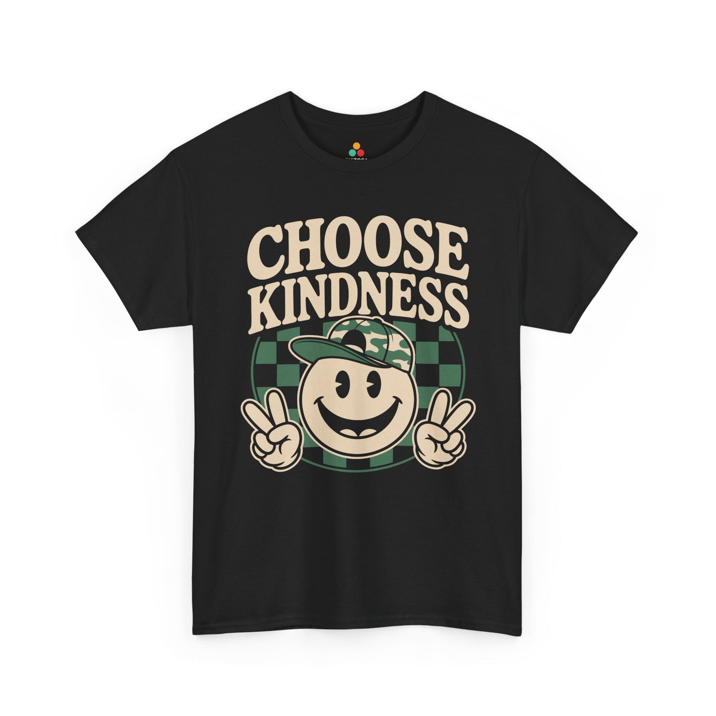 Choose Kindness Smiley Graphic Statement Unisex T-shirt | TEEZOCA 