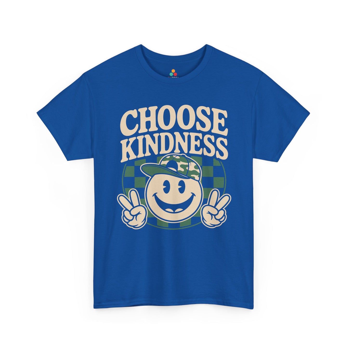 Choose Kindness Smiley Graphic Statement Unisex T-shirt | TEEZOCA 
