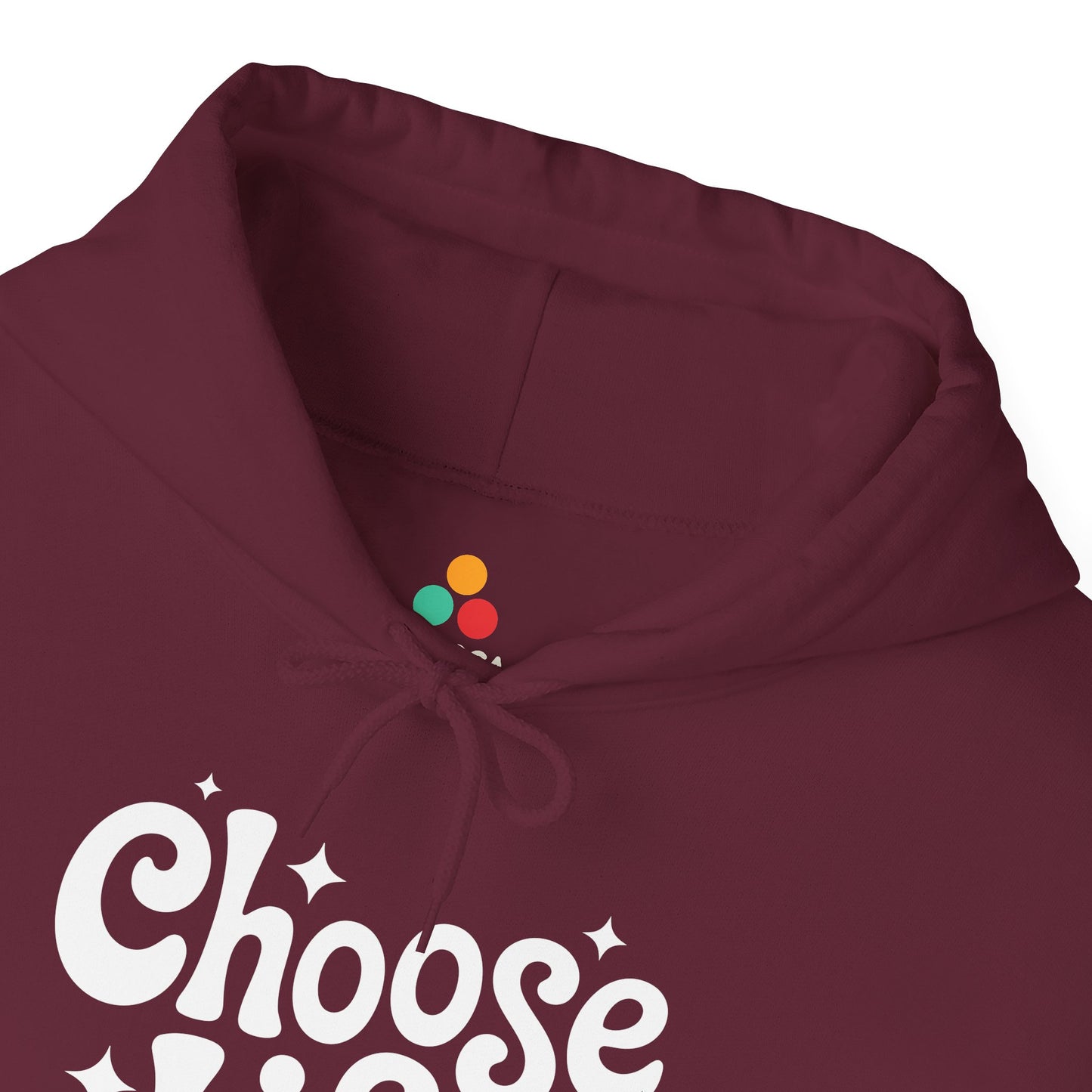 Choose Life Retro Typography Unisex Heavy Blend Hoodie | TEEZOCA 