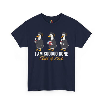 Class of 2026 shirt from TEEZOCA featuring silly goose characters, diplomas, and playful graduation party style.
