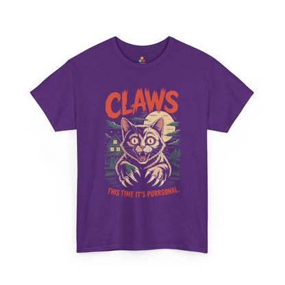 Claws This Time It’s Purrsonal Unisex T-shirt – Fierce Cat Graphic Tee | TEEZOCA 