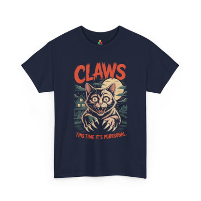 Claws This Time It’s Purrsonal Unisex T-shirt – Fierce Cat Graphic Tee | TEEZOCA 