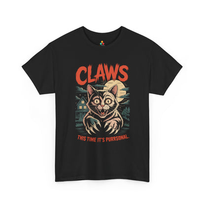 Claws This Time It’s Purrsonal Unisex T-shirt – Fierce Cat Graphic Tee | TEEZOCA 