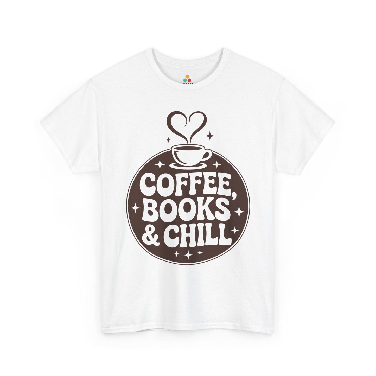 Coffee Books & Chill Retro Aesthetic Unisex T-shirt | TEEZOCA 